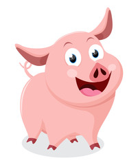 Cute pig cartoon
