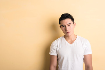 angry Asian young man