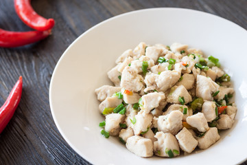 chicken breast cracking and Salt ,chilli