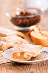 Apple strudel. 