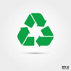 Obraz premium Recycling Icon. Sustainable and responsible acting Symbol.