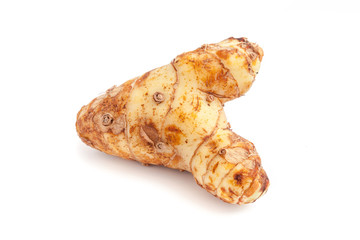Galanga on white background isolated