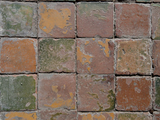 Obraz premium red vintage tile floor