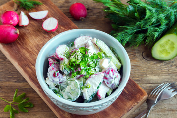 creamy vegetable salad