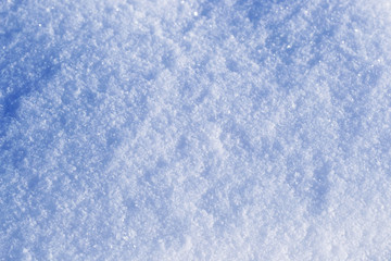 Obraz premium background of fresh snow texture in blue tone