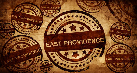 east providence, vintage stamp on paper background