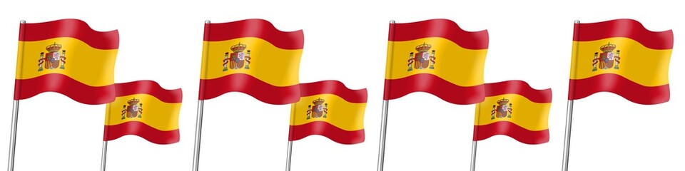 Banner. Flags. Spain 