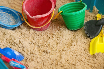 Kids Toys in the Sand