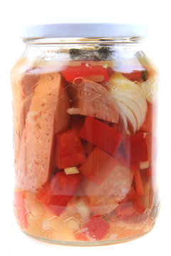 traditional czech food called utopenec