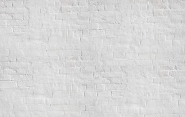 White color painted brick wall texture. Background  for text or image.