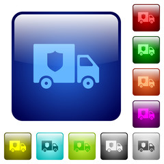 Money deliverer truck color square buttons