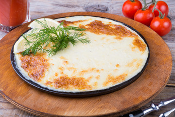 Prepared casserole dish