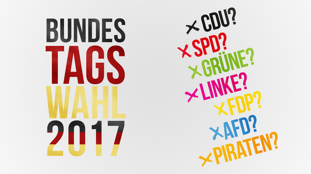 Bundestagswahl Deutschland 2017 und Parteien