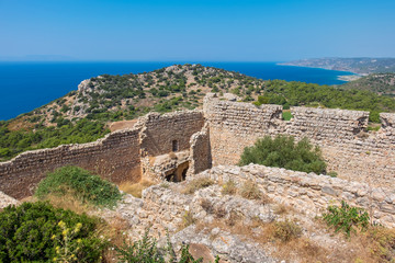Fototapeta na wymiar Kritinia Castle. Rhodes, Greece