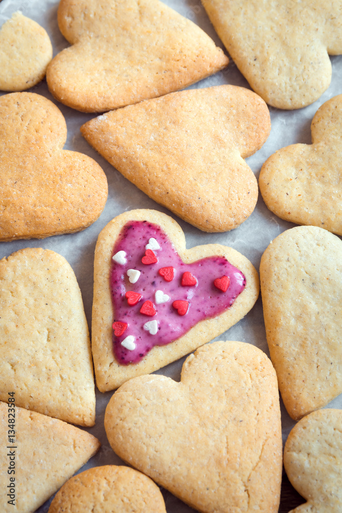 Poster cookies for Valentine's day