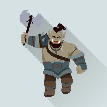 recommend clip art: Game Object of Orc