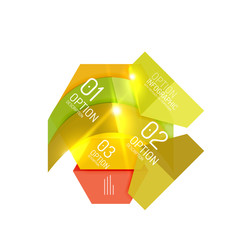 Vector geometric abstract background template for infographics