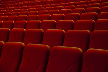 Perspective seats in cinema