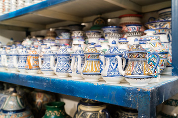 Traditional Tagine Morocco souvenirs in Fes (Fez)
