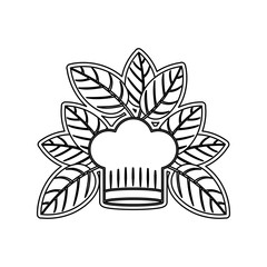 Healthy food restaurant icon vector illustration graphic design
