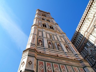 Obraz premium Fot. Konrad Filip Komarnicki / EAST NEWS Wlochy 09.07.2010 Dzwonnica Giotta przy katedrze we Florencji.