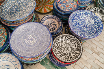 Traditional Tagine Morocco souvenirs in Fes (Fez)
