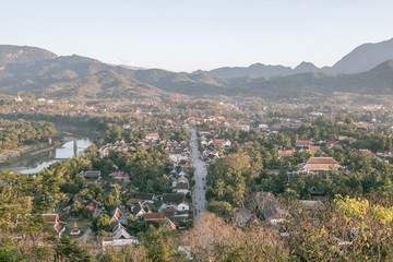 Obraz premium Sunset in Laos