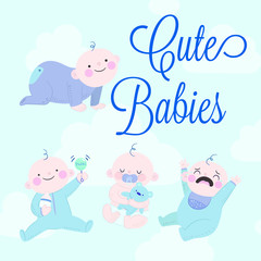 Cute baby Vector illustration - 134830787