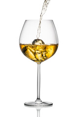 white wine with ice