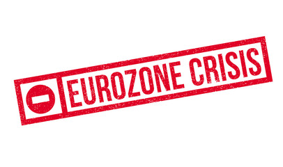 Eurozone Crisis rubber stamp. Grunge design with dust scratches. Effects can be easily removed for a clean, crisp look. Color is easily changed.