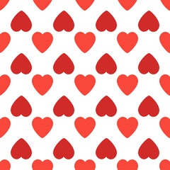Seamless pattern background with hearts. Valentines Day vector illustration