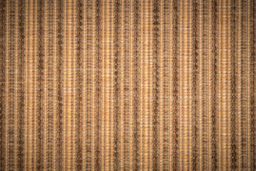 Sisal carpet background texture with dark vignette