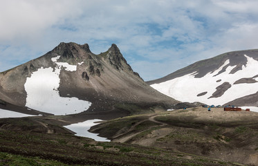 Beautiful landscape at the foot of the volcano Avachinsky - Kamchatka, Russia