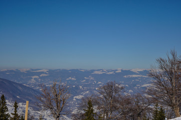 Mountain in winter