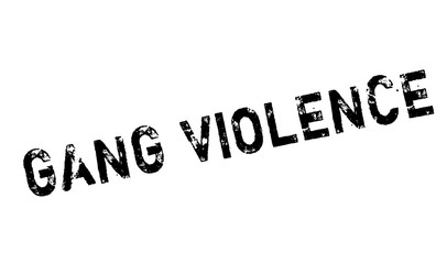 Gang Violence rubber stamp. Grunge design with dust scratches. Effects can be easily removed for a clean, crisp look. Color is easily changed.