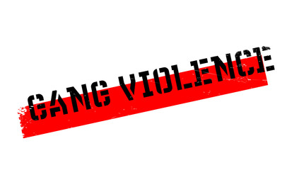 Gang Violence rubber stamp. Grunge design with dust scratches. Effects can be easily removed for a clean, crisp look. Color is easily changed.