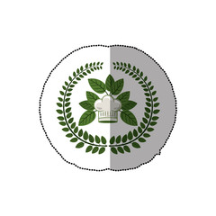 Healthy food restaurant icon vector illustration graphic design