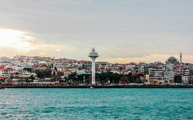 Obraz premium Bosphorus Strait in the evening. Istanbul 