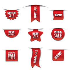 advertising sale stickers