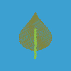flat vector icon design collection leaf of tree