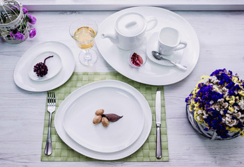 Beautiful decorated table.