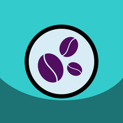  flat vector icon design collection coffee beans