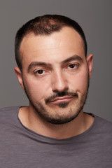 Obraz premium portrait of young bored man