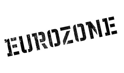 Eurozone rubber stamp. Grunge design with dust scratches. Effects can be easily removed for a clean, crisp look. Color is easily changed.