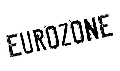 Eurozone rubber stamp. Grunge design with dust scratches. Effects can be easily removed for a clean, crisp look. Color is easily changed.
