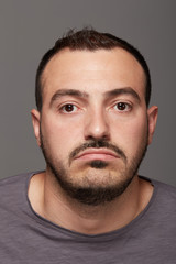 Obraz premium portrait of young bored man