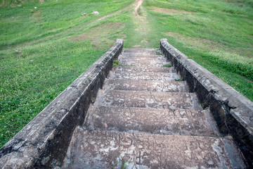 Obraz premium Beautiful view of statues ancient Dutch Galle Fort