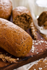 Loaf of black bread