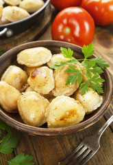 Fried dumplings with meat