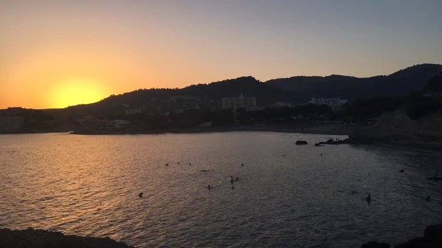 bay with overview to sea at mallorca